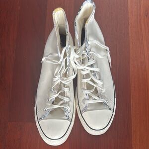 Classic White High-Top Women's Sneakers